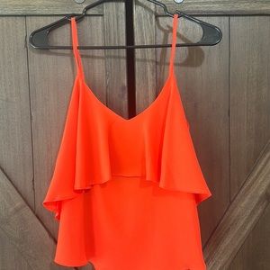 Bright lowcut back shirt!